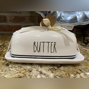 Rae Dunn covered BUTTER dish  - Brand new!